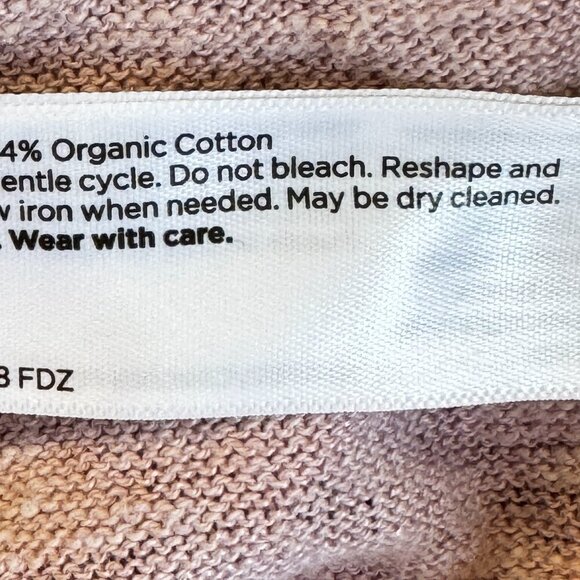 Eileen Fisher Organic Linen Cotton Slub Oversized Hoodie Lavender Pink Size XS - Picture 10 of 11